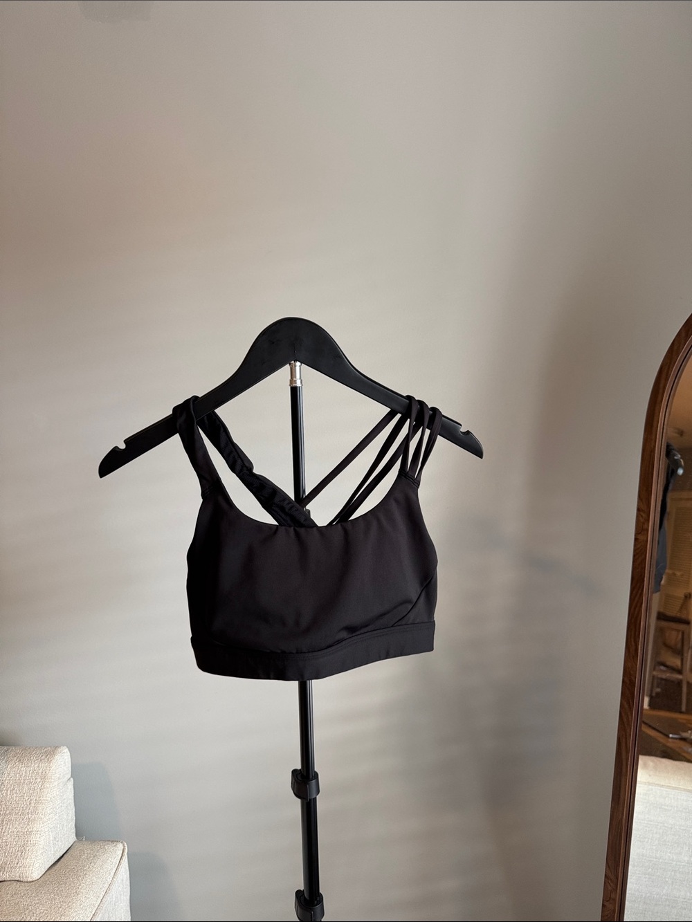 Athleta Black Strappy Sports Bra